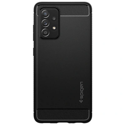 Abbildung von Spigen Rugged Armor TPU Back Cover Schwarz Samsung Galaxy A52 5G