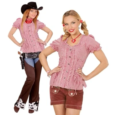Abbildung von W WIDMANN MILANO Party Fashion Bluse, Bayerin, Trachtenbluse, Damenhemd, Bierfest, Cowgirl, Sheriff