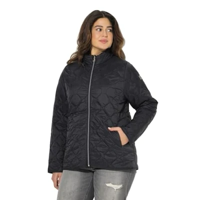 Abbildung von Ulla Popken Hyprar Übergangsjacke, Damen, Größe: 54/56, Black