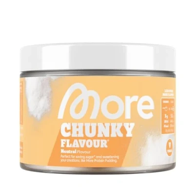 Abbildung von MORE Chunky Flavour, Geschmacksneutral, 150 g, vegan, Geschmackspulver zum Süßen, ohne viel Zucker und Kalorien, mit Inulin Laktase, geprüfte Qualität made in Germany