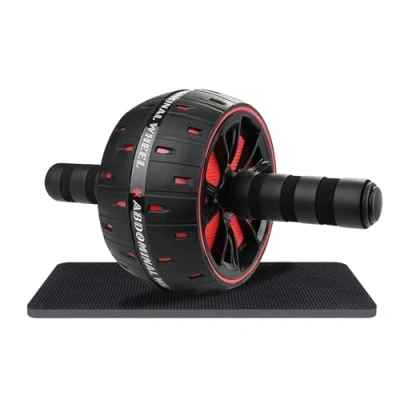 Abbildung von YIFMOO Bauchroller, Ab Roller Bauchtrainer mit Kniematte, Wheel Set Bauchmuskeltrainer Geeignet für Anfänger und Profis, Rutschfester Bauchmuskeltraining Gerät Zuhause, Fitnessgerät