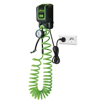 Abbildung von Slime 40070 95 Reifenfüllgerät Für Alle Reifen, Garagen Reifenfüllstation, Wandmontiertes 120 V Reifenfüllgerät, Autos, Räder, Aufblasbare Produkte, Sportbälle