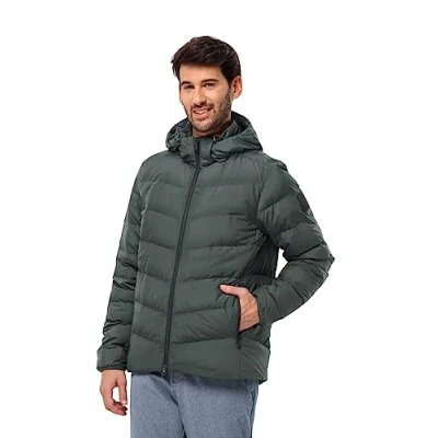 Abbildung von Jack Wolfskin Colonius Daunenjacke, Herren, Größe: Medium, Slate green