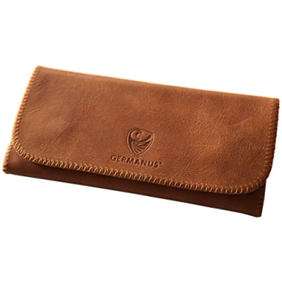Abbildung von GERMANUS Albrunus Made in EU Leder Tabaktasche Tabakbeutel Drehertasche Drehtasche Tabaketui