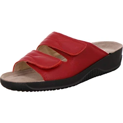 Abbildung von Rohde Damen, Frauen, Pantoletten, Slipper,Backless Slipper,Mules,Gartenschuhe,Sommerschuhe,sommerclogs,Clogs,Sandalen,Cherry,37 EU / 4 UK