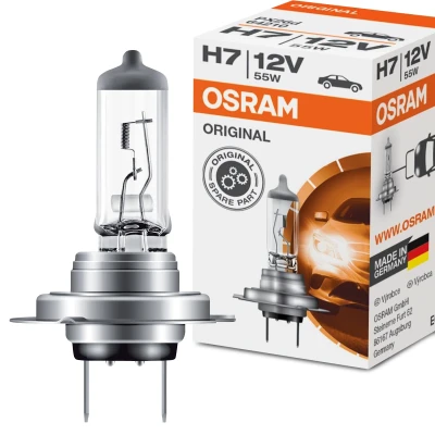 Abbildung von OSRAM 64210 Glühlampe, Fernscheinwerfer H7 12V 55W 3200K Halogen VOLKSWAGEN: Golf 7, Plus / Crossgolf, Passat B5 GP Saloon, AUDI: A4 B7 Avant
