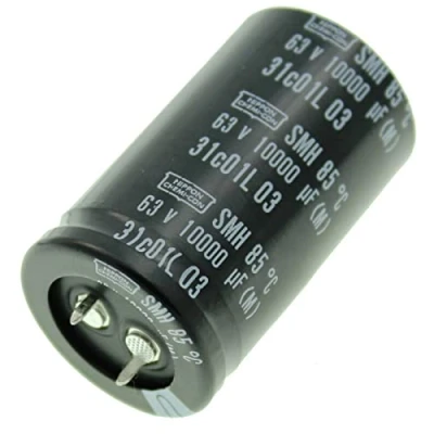 Abbildung von Elko Kondensator radial 10000µF 63V Elektrolytkondensator Snap In bis 85C 10000uF Electrolytic Capacitor from United Chemi Con
