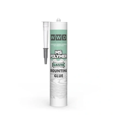 Abbildung von Professioneller Klebstoff für Wooden Wall Design Holzpaneelen MS Polymer Elastisch Montagekleber Schnelle und sehr starke Ausgangshaftung 1 Kartusche 290 ml