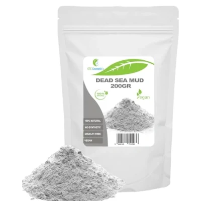 Abbildung von Schlamm aus dem Toten Meer (Dead Sea Mud) 200 g DIY Gesichtsmasken, Körpermasken, Haarmasken, sanfte Peelings und Scrubs, Seifenherstellung, Anti Aging Hautstraffung, natürlich