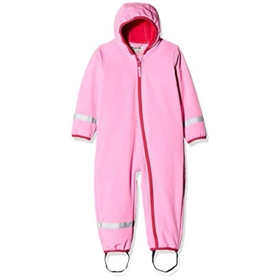 Abbildung von Playshoes Unisex Kinder Softshell Overall Fleece Gefüttert Outdoor Jumpsuit, pink, 68