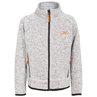Abbildung von Trespass Mario, Grey Marl, 5/6, Warme Fleecejacke 300g/m² für Kinder / Jungen 2 12 Jahre, 5 6 Grau