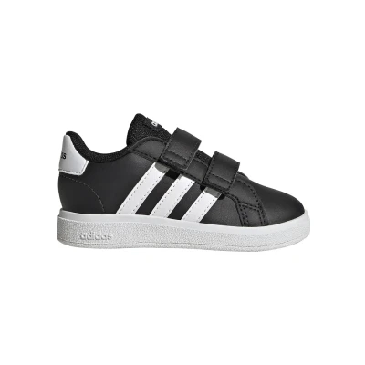 Abbildung von adidas Unisex Baby Grand Court Lifestyle Hook and Loop Shoes Tennisschuhe, Core Black/Cloud White/Core Black, 19 EU