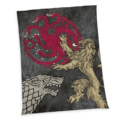 Abbildung von Game of Thrones Wellsoft Flauschdecke, 150x200 cm, 100% Polyester,