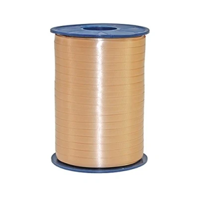 Abbildung von C.E. PATTBERG Geschenkband Champagner Creme, 500 Meter Ringelband 5 mm zum Basteln, Dekorieren &amp; Verpacken von Geschenken zu jedem Anlass