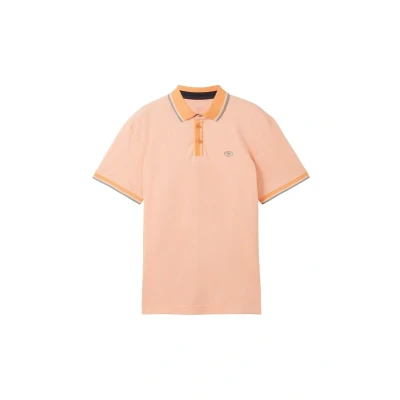 Abbildung von TOM Tailor Poloshirt, Herren, Größe: XL, White orange twotone