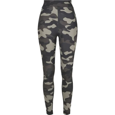 Abbildung von Urban Classics Leggings Hosen, Damen, Größe: 4XL, Dark camo