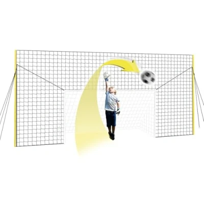 Abbildung von Open Goaaal Fußballtor &amp; Abprallnetz Fußball Sportnetz für die Hinterhof Barriere Alles in einem Trainingsgerät (Junior)
