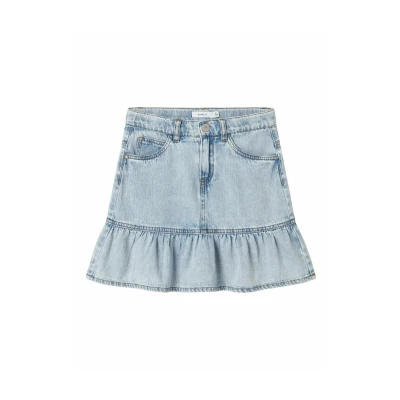 Abbildung von Name it Minirock für Kinder, Größe: 164, Light blue denim