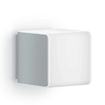 Abbildung von Steinel Außenleuchte L 830 SC Connect, smarte Außenlampe mit Bewegungsmelder, Softlichtstart, App Steuerung, Zeitplan, 3000 K, 9.1 W, Silber