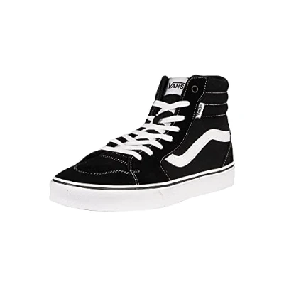 Abbildung von Vans Herren Filmore Hi Sneaker, Suede Canvas Black White, 41 EU