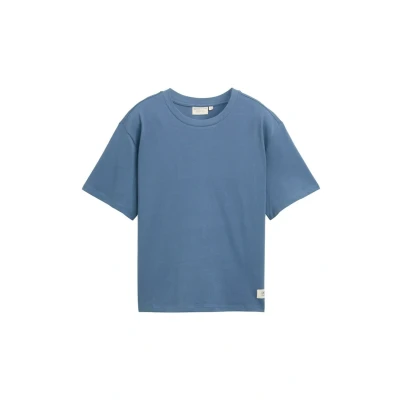 Abbildung von TOM Tailor denim BOXY Tshirt basic, Damen, Größe: XXL, Dusty blue