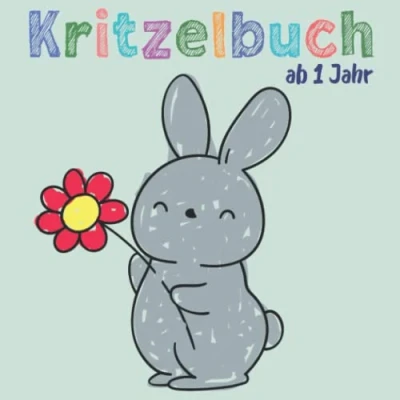 Abbildung von Kritzelbuch ab 1 Jahr: Mein erstes Malbuch zum kreativ Kritzeln und Ausmalen! mit 51 einfachen Motiven Ausmalen der ersten ... Kinder für Mädchen Jungen (Vol.1)