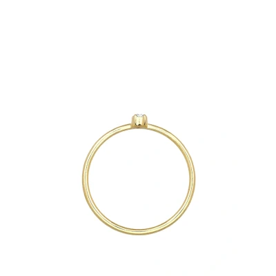 Abbildung von Elli DIAMONDS Ring Damen mit schwarzem und weißem Diamant (0.06 ct.) in 375 Gelbgold