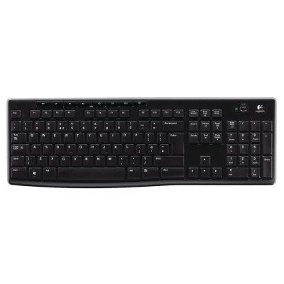 Abbildung von Logitech K270 Kabellose Tastatur für Windows, Belgisches AZERTY Layout Schwarz