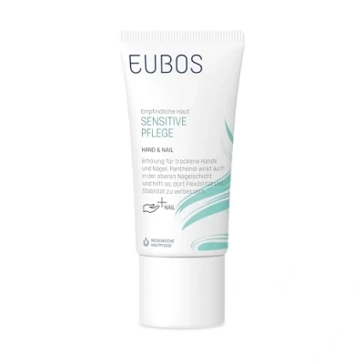 Abbildung von EUBOS SENSITIVE Pflege Hand &amp; Nail Intensiver Schutz und für trockene Hände beanspruchte Nägel Regeneriert Haut stärkt Hautverträglichkeit dermatologisch bestätigt 75ml