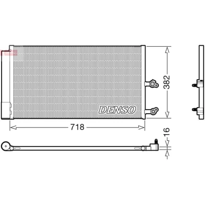 Abbildung von DENSO DCN33014 Klimakondensator mit Trockner R 134a