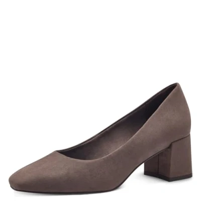 Abbildung von MARCO TOZZI Damen Pumps mit Blockabsatz Vegan, Braun (Pepper), 41 EU