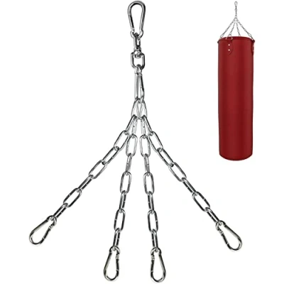 Abbildung von Yes4All 4 Punkt Stahlkette für Boxsäcke und Deckenhaken Aufhängung 360 Rotation Boxsack Halterung Boxen Muay Thai, MMA Deckenhalterung Outdoor &amp; Indoor