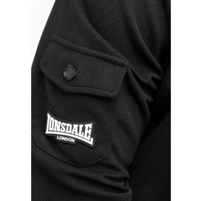 Abbildung von Lonsdale MIT Normale Passform Rosslea Trainingsanzug, Herren, Größe: Large, Black white