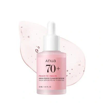 Abbildung von ANUA Peach 70 Niacinamide Serum 30 ml/aufhellendes, feuchtigkeitsspendendes Gesichtsserum/tägliche Schönheitspflege (1,01 fl. oz.)