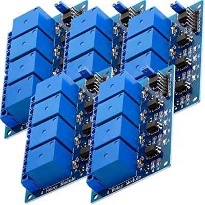 Abbildung von AZDelivery 5 x 4 Relais Modul 5V mit Optokoppler Low Level Trigger kompatibel Arduino inklusive E Book!