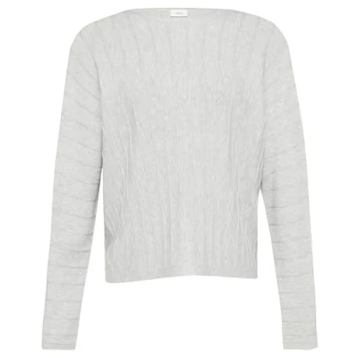 Abbildung von s.Oliver Black Label MIT FLEDERMAUSFLÜGELN UND Bateauausschnitt Strickpullover, Damen, Größe: 46, Taubengrau