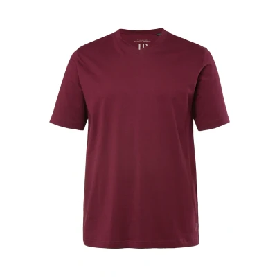 Abbildung von JP1880 Grosse GRÖSSEN Reine Vausschnitt Tshirt basic, Herren, Größe: 4XL, Dark ruby