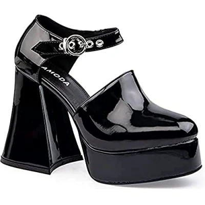 Abbildung von LAMODA Damen One in A Million Court Shoe, Black Patent, 40 EU