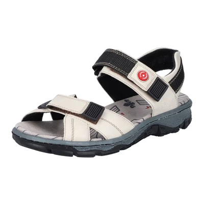 Abbildung von Rieker Sandale, Sommerschuh, Outdoorschuh, Keilabsatz, in Trekking Optik