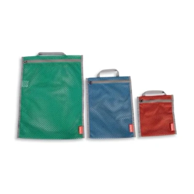 Abbildung von Tatonka Packwürfel Mesh Pocket Set (3 Stück) Drei flache Netztaschen in verschiedenen Farben und Größen zum übersichtlichen Verstauen von Gepäck Koffer oder Reisetasche
