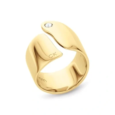 Abbildung von Calvin Klein Cherished Ring goldcoloured, Damen, Größe: 56, Gold coloured
