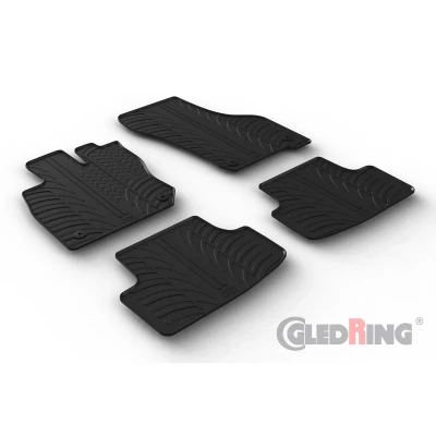 Abbildung von Gledring 0661 Fußmattensatz Gummi vorne und hinten 4 schwarz VOLKSWAGEN: Golf VIII Variant