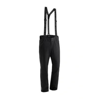 Abbildung von Maier Sports Corban T, Herren Skihose, Wasserdichte Schneehose mit Hosenträgern, Stretchmaterial und verstellbarer Bund, PFC frei, mTHERM Wattierung &amp; mTEX Wetterschutz, Schwarz, 50 (W33/L32)
