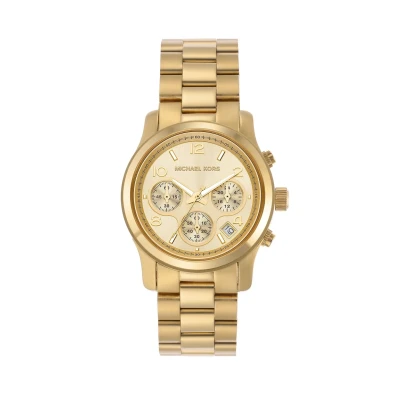 Abbildung von Michael Kors Runway Chronograph goldcoloured, Damen, Größe: One Size, Gold coloured