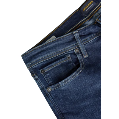 Abbildung von JACK &amp; JONES Jeans Herren Stretch Slim Fit JJIGLENN Jeanshose Hose Denim, Länge:36L, Farbe:Blue Denim (CB 142), Weite:34W