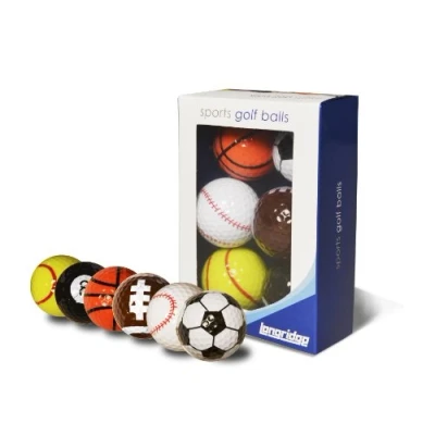 Abbildung von Longridge Neuheit Golfbälle Multisport (Packung mit 6 Stück)