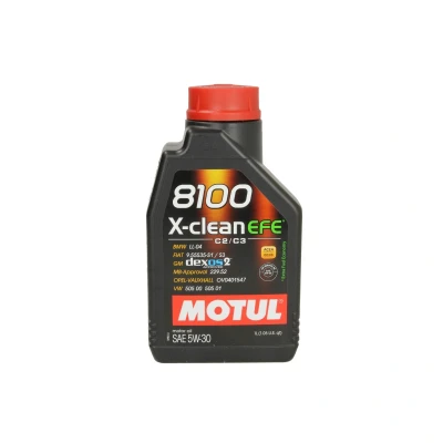 Abbildung von Motul 8100 X CLEAN EFE 5W 30 1l Motoröl 109470 BMW: 5 Touring, 3 GT, X3, VOLKSWAGEN: Golf 4, Transporter Bus, TOYOTA: Yaris III Hatchback