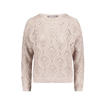Abbildung von Betty &amp; Co Details Strickpullover, Damen, Größe: 36, Beige