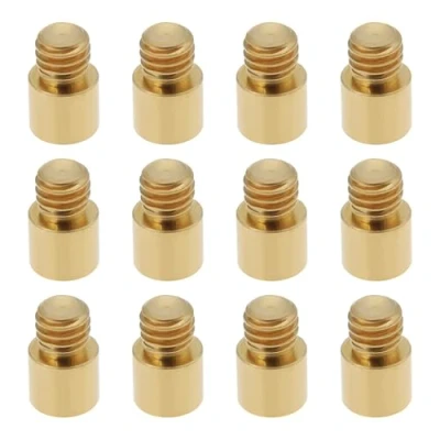 Abbildung von OTOTEC 12 Stück Dartgewichte 9 X 5 5,8 Mm 1 Gramm aus Messing Akzentversteller für Darts mit 2BA Gewinde Zubehör (Gold)