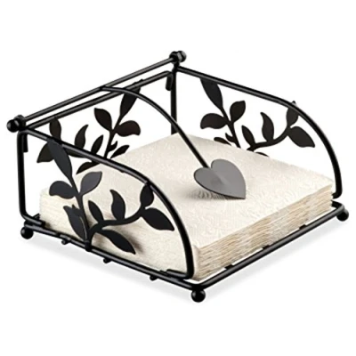 Abbildung von Ambiente Metall Serviettenhalter Napkin Holder Branch Small Black Schwarz Für Cocktail Servietten 25 x cm
